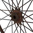 Alternate image 5 for Glitzhome Bike Wheel Snowman with Plaid Scarf Wall D&eacute;cor