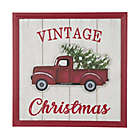 Alternate image 0 for Merry Christmas Truck Square Wood Wall D&eacute;cor