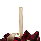 Alternate image 4 for Glitzhome 19&quot; Plaid Fabric Wreath in Red