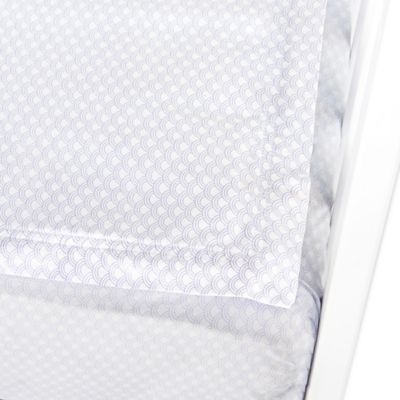 clouds and stars quick zip crib sheets