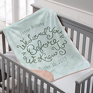 I Loved You...Keepsake Premium Sherpa Blanket. View a larger version of this product image.
