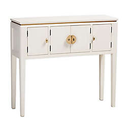 Baxton Studio Cydney 4-Drawer Console Table in Off White