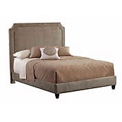Manor Queen Upholstered Panel Bed in Donna Coffee