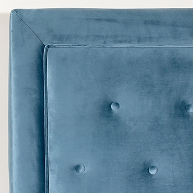 Eden King Upholstered Headboard in Chantel Teal. View a larger version of this product image.