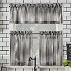 Alternate image 0 for No.918&reg; Parkham Farmhouse Plaid 36-Inch Kitchen Curtain Tier Set and Valance and in Coal
