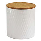 Alternate image 3 for American Atelier 4-Piece Diamond Embossed Canister Set in White