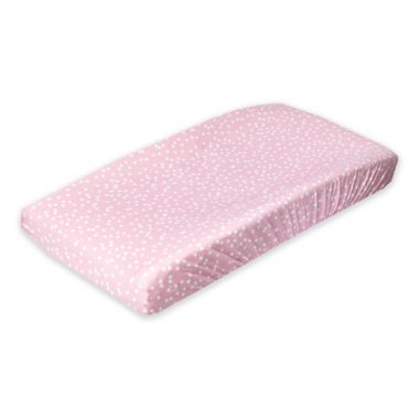 Copper Pearl&trade; Lucy Fashion Changing Pad Cover in Pink. View a larger version of this product image.