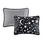 Alternate image 4 for Mizone Kids Starry Night 3-Piece Twin Coverlet Set in Charcoal