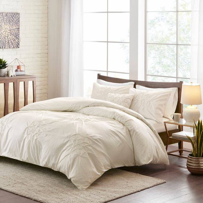 Madison Park Giselle Tufted Seersucker Duvet Set Bed Bath Beyond