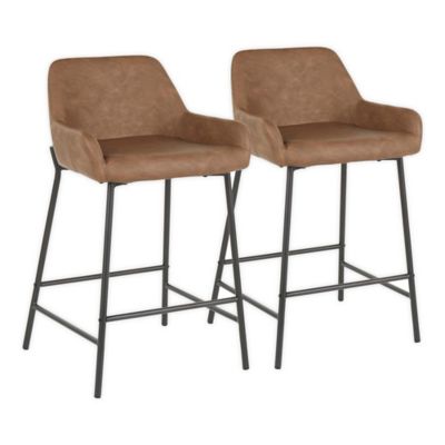 Leather Bar Stools Bed Bath Beyond, Leather Bar Stool Set Of 4