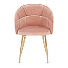 Alternate image 3 for LumiSource&reg; Lindsey Side Chair in Pink/Gold