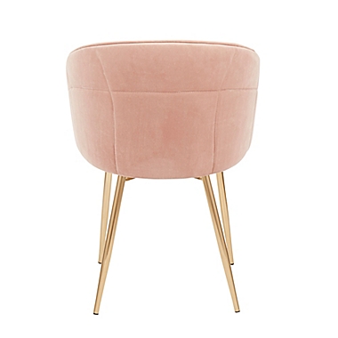 LumiSource&reg; Lindsey Side Chair in Pink/Gold. View a larger version of this product image.