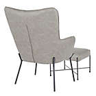 Alternate image 8 for Izzy Chair and Ottoman Set in Black and Grey