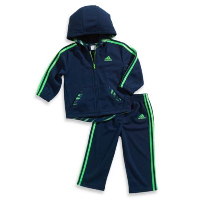 green baby adidas tracksuit