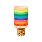 Alternate image 0 for Kikkerland&reg; 9-Piece Rainbow Drink Marker and Bottle Stopper Set