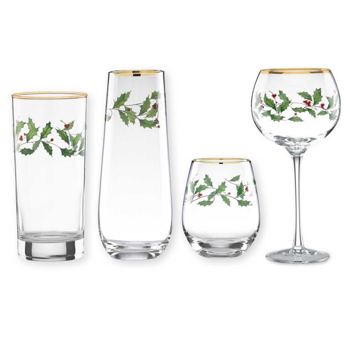 Lenox® Holiday Decal Glassware Collection Bed Bath & Beyond