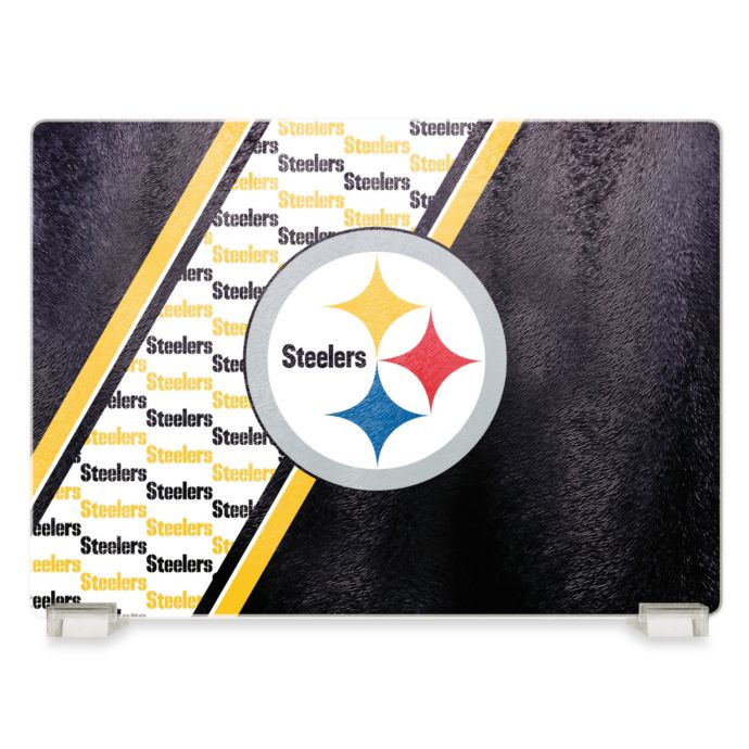 NFL Pittsburgh Steelers Tempered Glass Cutting Board  Bed 