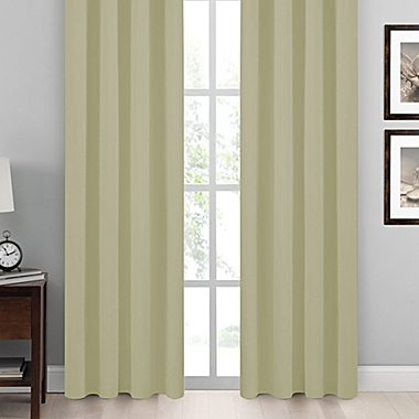 Tucson 84-Inch Pinch Pleat/Back Tab Window Curtain Panel in Wheat (Single). View a larger version of this product image.