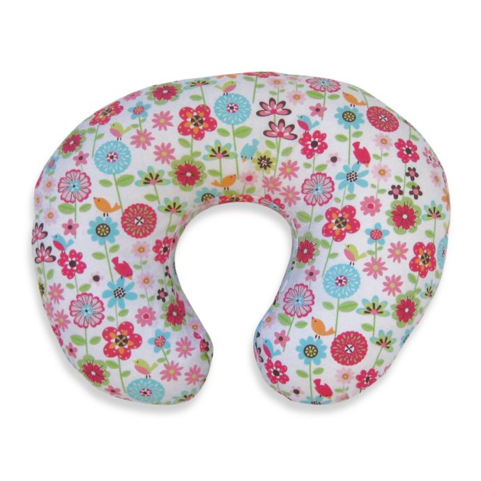 Boppy Infant Feeding Support Pillow With Backyard Bloom Slipcover