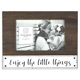 Prinz 6-Inch x 8-Inch "Enjoy The Little Things" Picture Frame in Brown