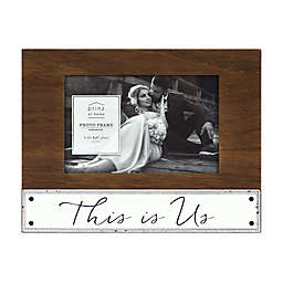 Prinz 6-Inch x 8-Inch "This Is Us" Picture Frame in Brown