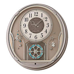 Seiko Melodies in Motion 16.5-Inch Wall Clock in Silver