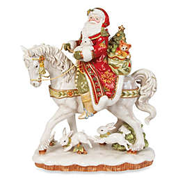 Fitz and Floyd® Damask Holiday Santa on Horse Figurine