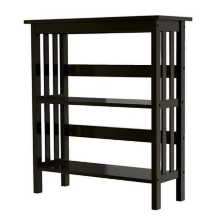 Lavish Home Mission Style Slatted Bookshelf Bed Bath Beyond