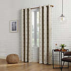 Alternate image 1 for Sun Zero&reg; Barnett Trellis 95-Inch Grommet Room Darkening Curtain Panel in Taupe (Single)