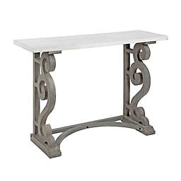 Kate and Laurel™ Wyldwood Console Table in Grey/White