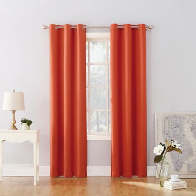 Sun Zero&reg; Riley Kids Bedroom 63-Inch Room Darkening Curtain Panel in Orange (Single)