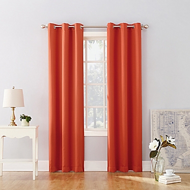 Sun Zero&reg; Riley Kids Bedroom 63-Inch Room Darkening Curtain Panel in Orange (Single). View a larger version of this product image.