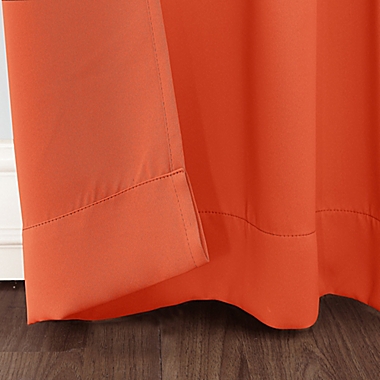 Sun Zero&reg; Riley Kids Bedroom 63-Inch Room Darkening Curtain Panel in Orange (Single). View a larger version of this product image.