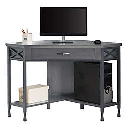 Leick Home Corner Computer/Writing Desk in Smoke Grey