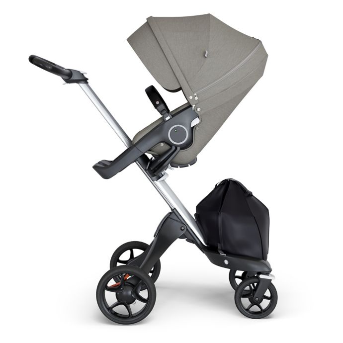 Stokke Xplory Stroller With Silver Frame And Black Handle Bed Bath Beyond