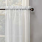 Alternate image 1 for No.918&reg; Joy Lace 36-Inch Rod Pocket Sheer Kitchen Curtain Tier Pair in White