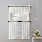 Alternate image 5 for No.918&reg; Joy Lace 36-Inch Rod Pocket Sheer Kitchen Curtain Tier Pair in White
