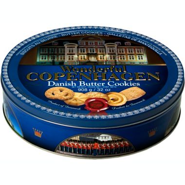 Jacobsen's 32 oz. Danish Butter Cookie Tin. View a larger version of this product image.