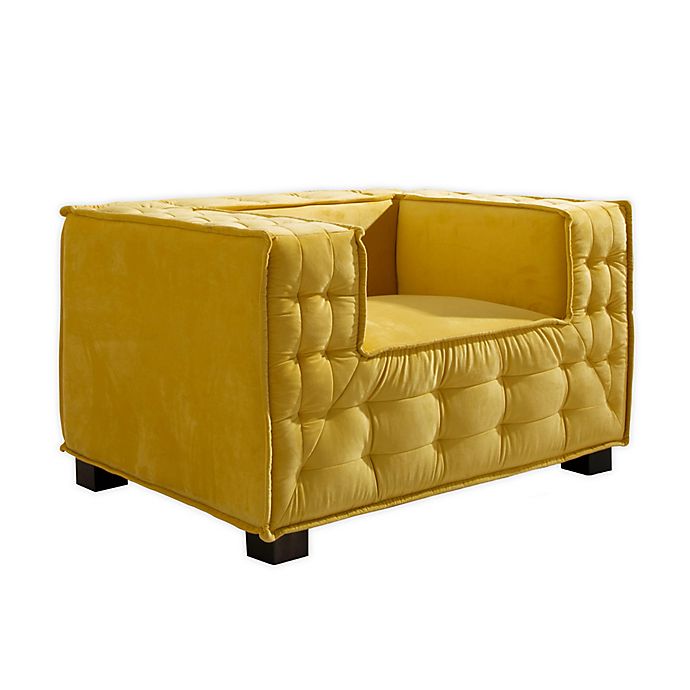 Chic Home C Wheeler Upholstered Velvet Club Chair Bed Bath Beyond