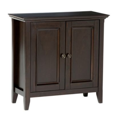 Simpli Home Acadian 2 Door Cabinet In Brown Bed Bath Beyond