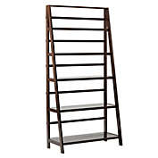 Simpli Home Acadian Solid Wood Wide Bookcase