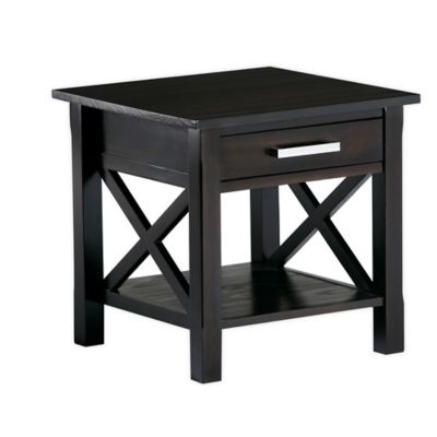 Simplihome End Table, Kitchener, Hickory Brown