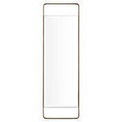 Southern Enterprises Eshom 17-inch x 40.25-inch Rectangular Leaning Wall Mirror in Gold