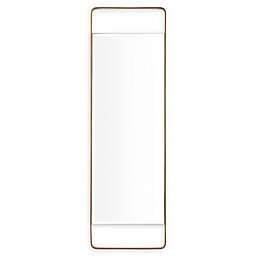 Southern Enterprises Eshom Leaning Wall Mirror in Gold