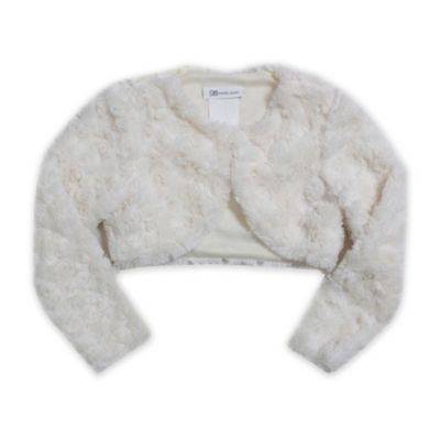 baby white fur jacket
