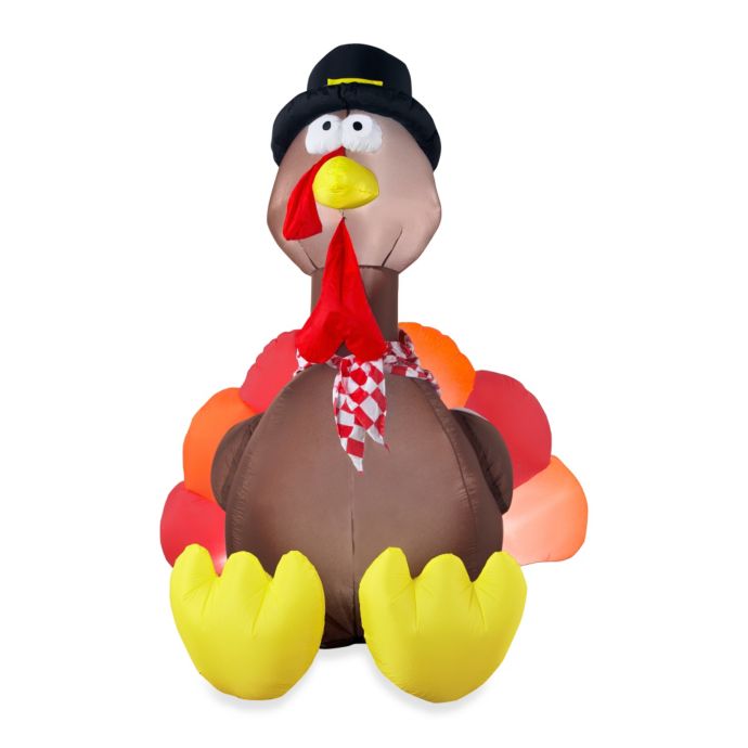 Gemmy Turkey Inflatable Outdoor Decoration Bed Bath Beyond