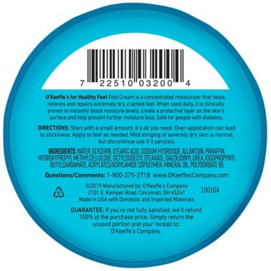 O'Keeffe's&reg; Healthy Feet&trade; 3.2 oz. Foot Cream Jar. View a larger version of this product image.