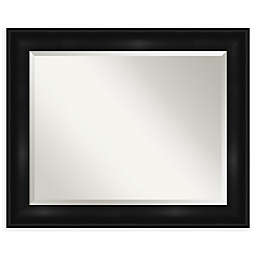 Amanti Art Grand 34-Inch x 28-Inch Framed Bathroom Vanity Mirror in Black