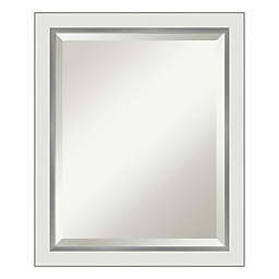 White Framed Mirror Bed Bath Beyond, Large Bathroom Mirror With White Frame