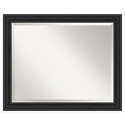 Amanti Art Shipwreck 32-Inch x 26-Inch Narrow Framed Bathroom Vanity Mirror in Black